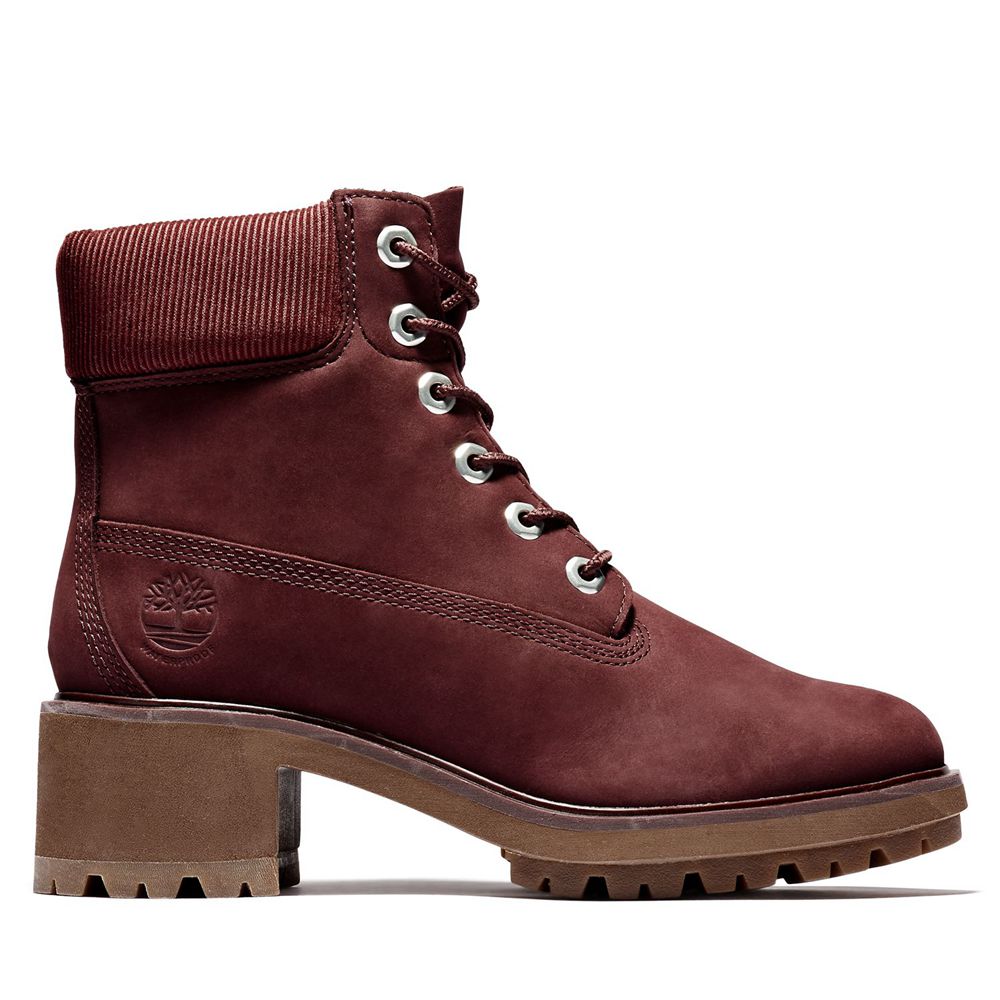 Timberland 6-Inch Μποτακια Γυναικεια Μπορντο - Kinsley Waterproof - Greece 5937642-FK